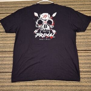 ZERO‎ FOXTROT Black Cotton Polyester Primal Instinct XXL Mens Military T Shirt